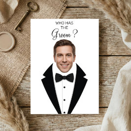 Who Has The Groom Scratch Off Game Bridal Shower T サンキューカード