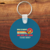 Who Is Mark And Why Do I Have To Hit Him Funny Bow キーホルダー (正面)