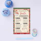 Who is Most Like Santa Game Ugly Sweater Card チラシ (シングル)