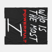 Who Is The Most Powerful? I フリースブランケット (正面(横))