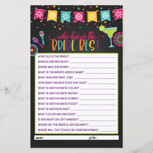 Who Know the Bride 最高の Fiesta - Fiesta (正面)