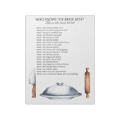 Who Knows the Bride Best ノートパッド (回転)