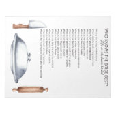 Who Knows the Bride Best ノートパッド (正面)