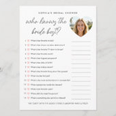 Who Knows The Bride Best Game Card Photo Pink アドバイスカード (正面)