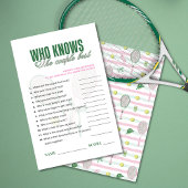 Who Knows the Couple Best Tennis BridalShower Game
