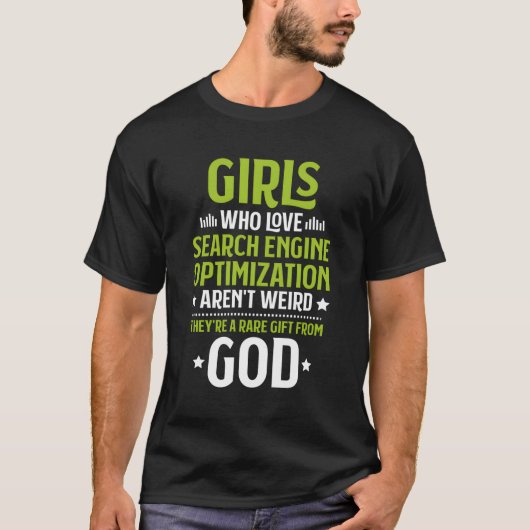Who Love Search Engine Optimization Seo Tシャツ (正面)