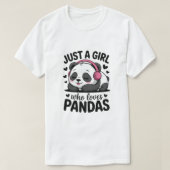 Who Loves Pandas. Tシャツ (デザイン正面)