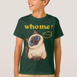 Who, Me? I Was Hungry – Funny Cute Cat T-Shirt Tシャツ