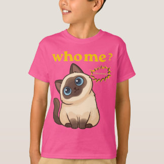 Who, Me? I Was Hungry – Funny Cute Cat T-Shirt Tシャツ