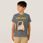 Who, Me? I Was Hungry – Funny Cute Cat T-Shirt Tシャツ (正面フル)