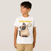 Who, Me? I Was Hungry – Funny Cute Cat T-Shirt Tシャツ (正面フル)