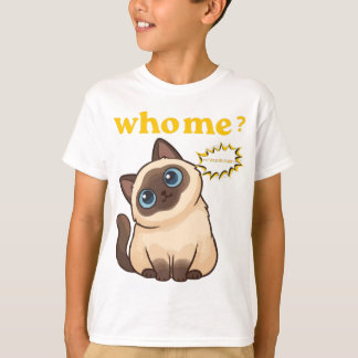 Who, Me? I Was Hungry – Funny Cute Cat T-Shirt Tシャツ
