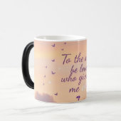 Who Me Wings – パステル与えサンセットお尻 モーフィングマグカップ (正面左)