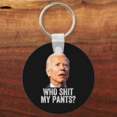 Who My Pants - Anti Joe Biden Tee - Funny Conserva キーホルダー (正面)