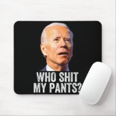 Who My Pants - Anti Joe Biden Tee - Funny Conserva マウスパッド (マウス)