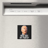 Who My Pants - Anti Joe Biden Tee - Funny Conserva マグネット (インサイチュ (食洗機))