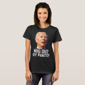 Who My Pants, Funny Anti Joe Biden, Conservative M Tシャツ (正面フル)