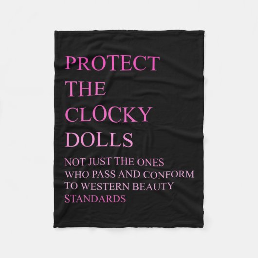 Who P And Conform To Western Beauty Standards  フリースブランケット (正面)