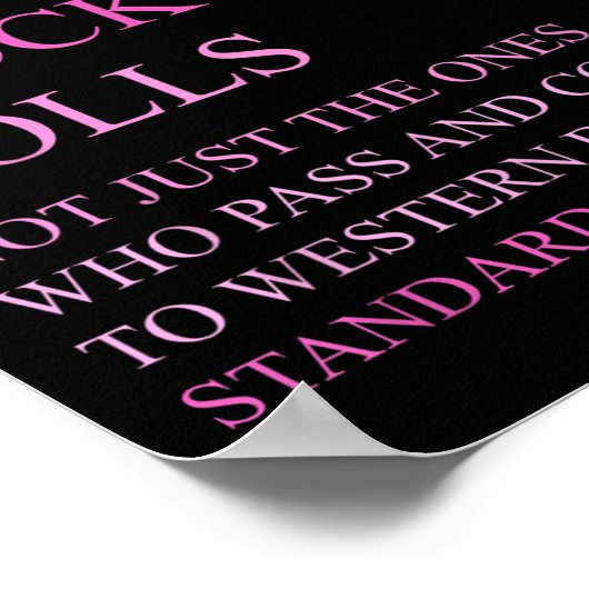 Who P And Conform To Western Beauty Standards  ポスター (角)