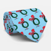 Who Peeking Through Christmas Wreath ネクタイ (ロール)