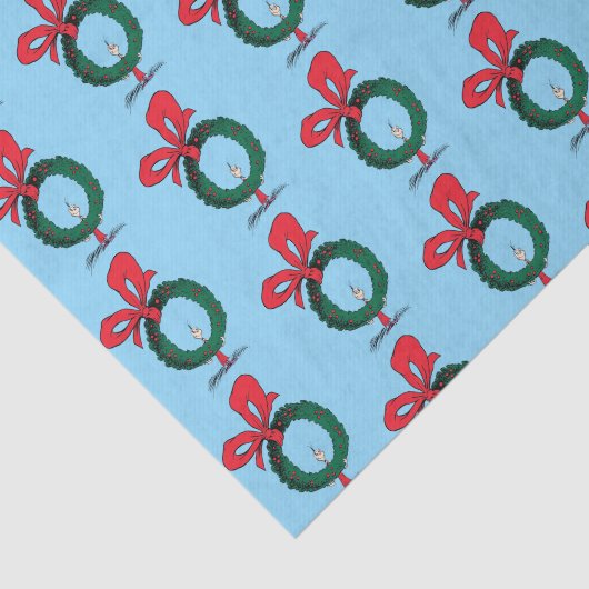 Who Peeking Through Christmas Wreath 薄葉紙 (詳細)