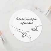 Who the Son sets Free Is Free Indeed Bible Verse カード (正面/裏面インサイチュ)