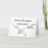 Who the Son sets Free Is Free Indeed Bible Verse カード (正面)