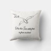 Who the Son sets Free Is Free Indeed Bible Verse クッション (裏面)