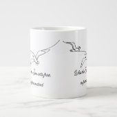 Who the Son sets Free Is Free Indeed Bible Verse ジャンボコーヒーマグカップ (正面)