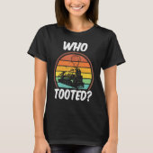 Who Tooted  Trains  Vintage 1 Tシャツ (正面)