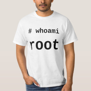 whoamiの根- sysadminsのための軽いワイシャツ tシャツ