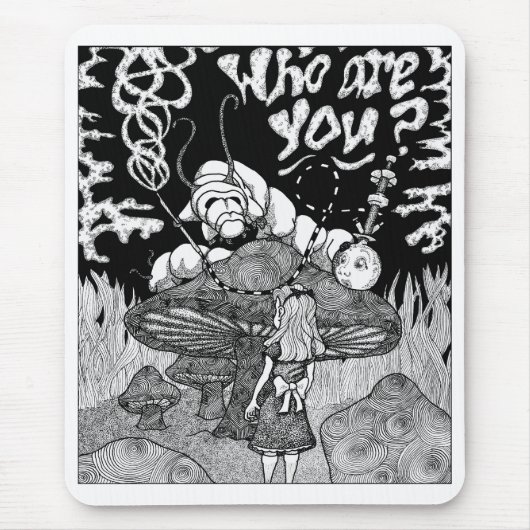 whoareyoubw マウスパッド (正面)