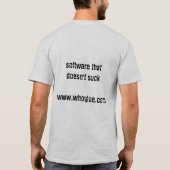 Whobeeは吸いません Tシャツ (裏面)