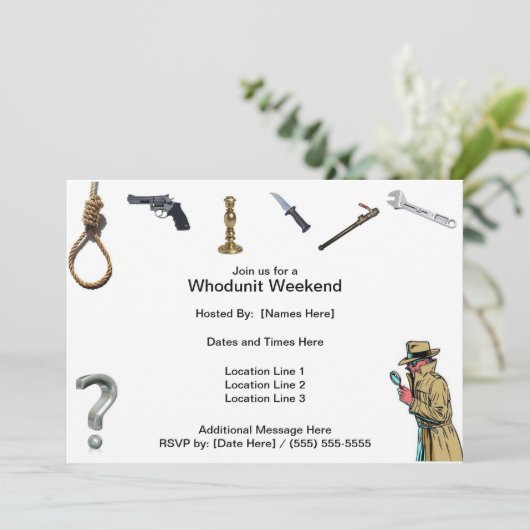 Whodunit週末の招待状 招待状 (スタンド正面)