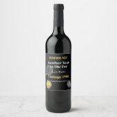 Whodunit Birthday Wine Label | Another Year to Die ワインラベル (正面)