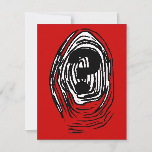 Whodunnitのミステリーパーティーの指紋の招待状 招待状 (正面)