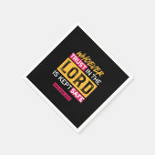 Whoever Trusts in the Lord Is Kept Safe Quote スタンダードカクテルナプキン (角)