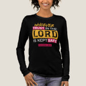 Whoever Trusts in the Lord Is Kept Safe Quote トライブレンドＴシャツ (正面)