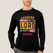 Whoever Trusts in the Lord Is Kept Safe Quote トライブレンドＴシャツ (正面)