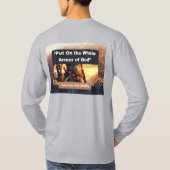 Whole Armor of God -長袖Lt Gray Tシャツ (裏面)