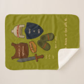 Whole Armor Sherpa Yarn Look Baby Blanket シェルパブランケット (正面(横))