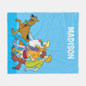 Whole Gang 18 Mystery Inc フリースブランケット (正面(横))