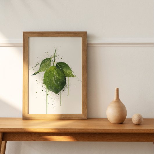 Whole Lime Fruit  ポスター