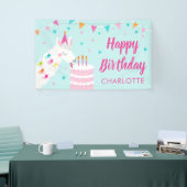 Whole Llamaおもしろいケーキ第3バースデーアクア 横断幕 (トレードショー)