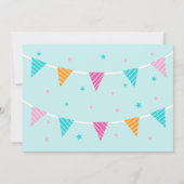 Whole Llama Fun Cake 2歳の誕生日アクア 招待状 (裏面)