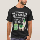 Whole Llama Luck  Second Teacher St Patricks Day 2 Tシャツ (正面)