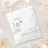 Whole Loto Loveの宝くじ結婚チケットパーティー フェイバーバッグ (クリップ留めされた状態)