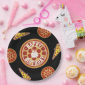 Whole Pizza Happy Birthday Party Design ペーパープレート (パーティー)