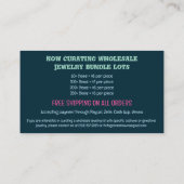 Wholesale Jewelry Sales Butterfly  名刺 (裏面)