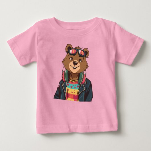 Wholesome Bear – Cozy, Colorful and Heartwarming ベビーTシャツ (正面)